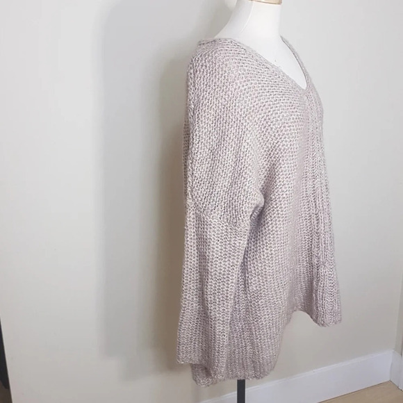 Anthropologie moth alpaca wool acrylic drop shoulder oversized sweater tunic - Picture 5 of 11